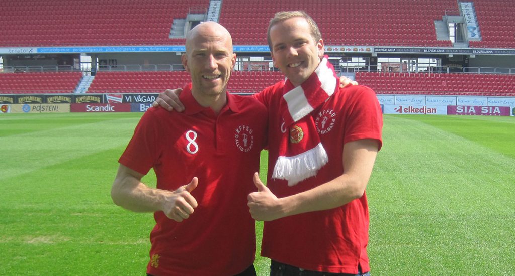 Kalmar FF Supporterunion hyllar Henrik Rydström