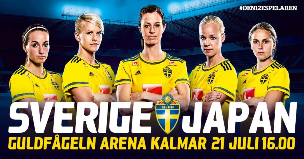 Damlandskamp Sverige – Japan på Guldfågeln Arena
