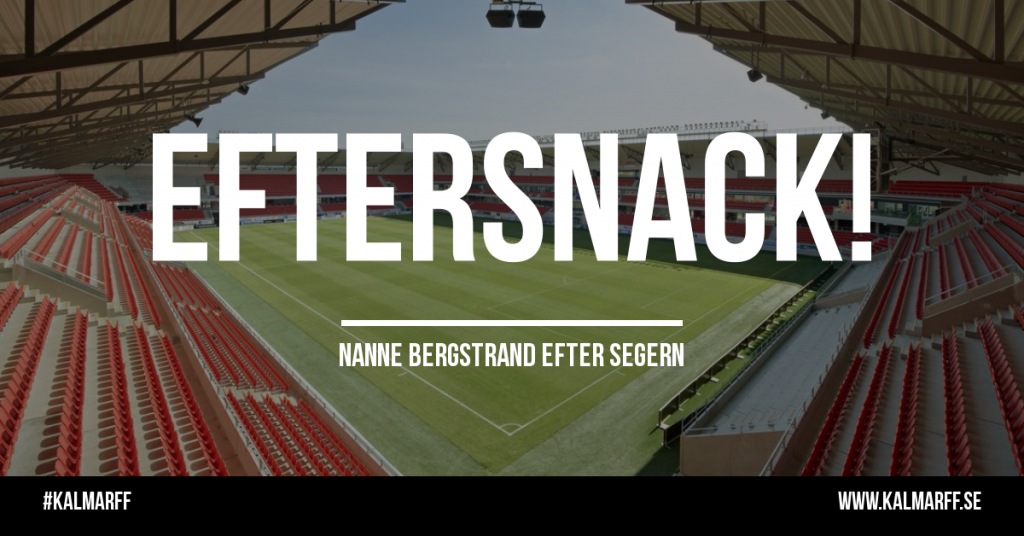 ”Mycket nöjd att vi vinner den här matchen!”