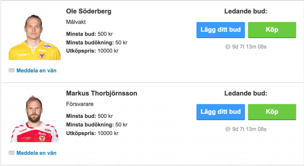 Köp din favoritspelares tröja!