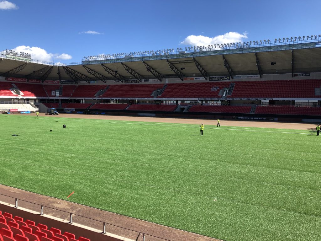 Status på hybridgräsmattan