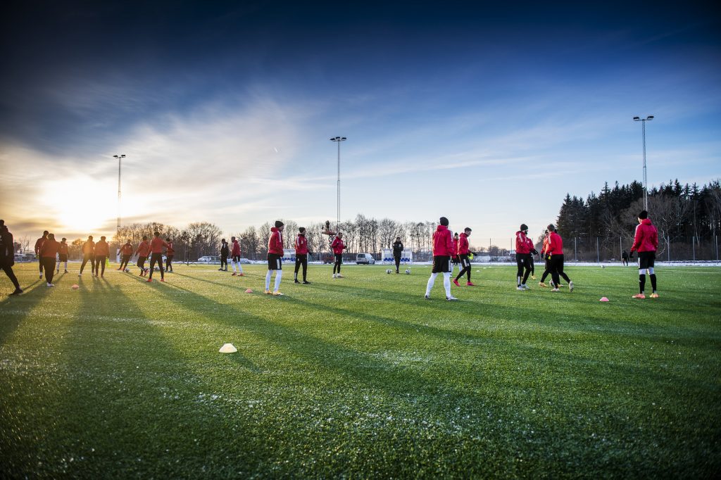 Träningsplatser för A-laget under v.3