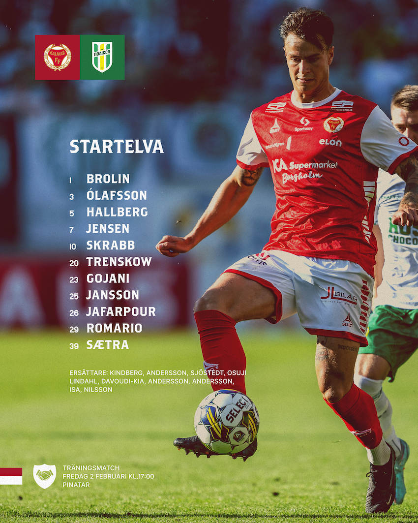 Startelvan Mot Polissia Zjytomir - Kalmar FF